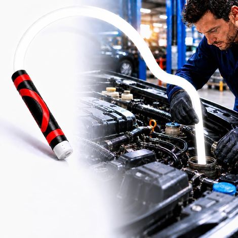 Lampe torche LED flexible, 68,6 cm, lampe de travail pliable pour mécanicien, rechargeable, haute luminosité, lumière professionnelle, 3 modes d'éclairage, outil d'éclairage automobile (1/5)