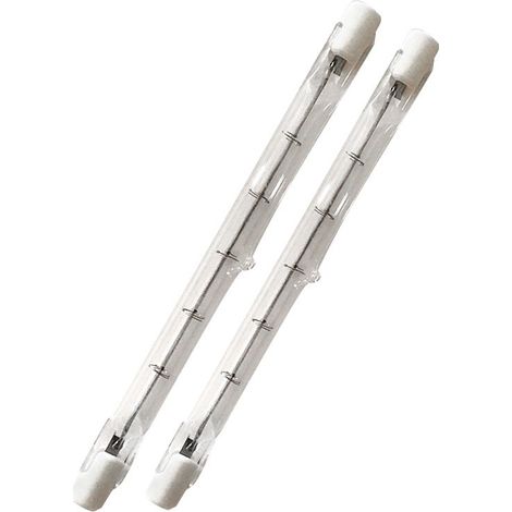 500-W-R7s-Halogenröhre, 118 mm, dimmbar, warmweiß 2800 K, lineare R7s-Stiftlampe, 11000 lm, AC 200–240 V, für Zuhause, Arbeit, Sicherheit, Straßenbeleuchtung usw. (5 Stück) (1/5)