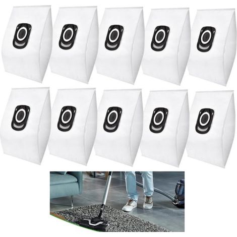 10 bolsas para aspiradora Rowenta ZR200520 - limpieza de alta eficiencia (28 x 22 cm) (1/5)