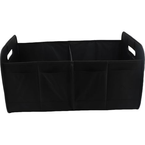 Organisateur Coffre Voiture 600D Tissu Oxford Double Compartiment Étanche – Boîte Rangement Pliable Camping (1/4)