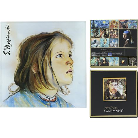 Carmani, posavasos de cristal 11,5x11,5cm - S. Wyspiński/Helenka (1/5)