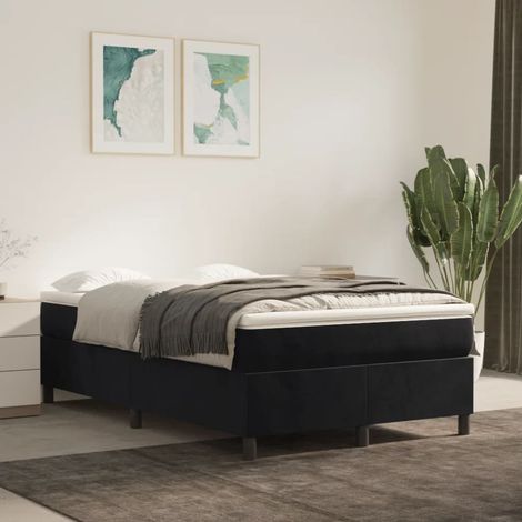 Maison Exclusive - Boxspringbettgestell Schwarz 120x200 cm Samt