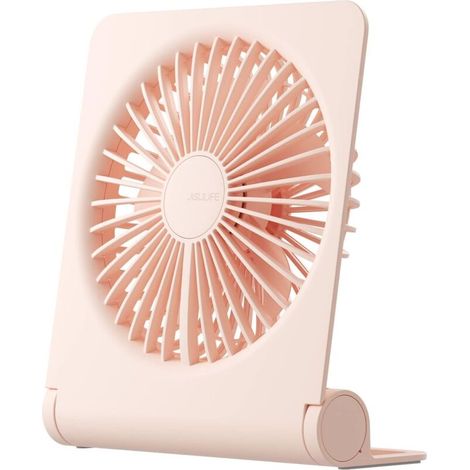 Kleiner Tischventilator, tragbarer Mini-USB-Ventilator mit wiederaufladbarem Akku, 160° faltbar, 4500 mAh, extrem leise, 5 Geschwindigkeitsstufen, ideal für Büro, Zuhause und Camping - Crezuo