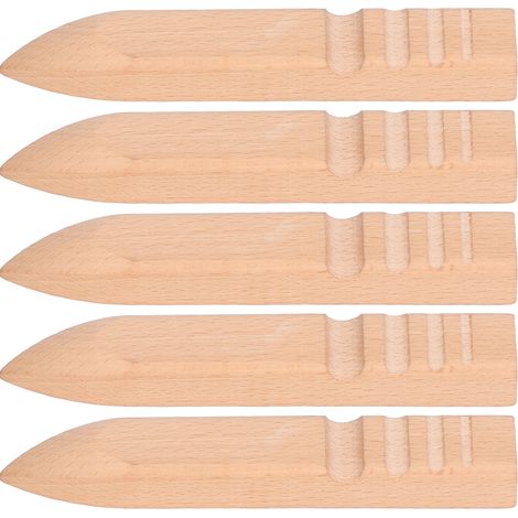 5-teiliges Lederpolier-Set aus Buchenholz zum Glätten von Kanten – Bastelset (1/5)