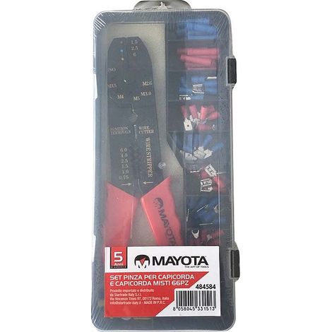 Set pinza per capicorda e capicorda misti 66pz