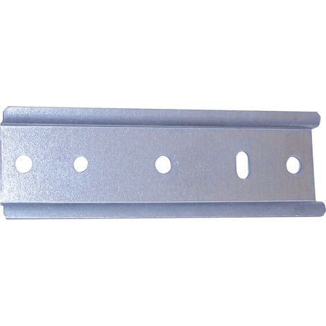 Rail de fixation DIN 7,5 mm x 116,5 mm avec vis MICHAUD R170