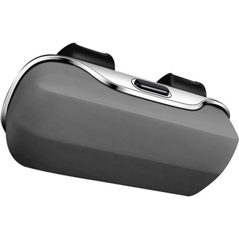 Porta occhiali da sole per auto - Antiscivolo, facile da usare, misura universale - Grigio (1/5)