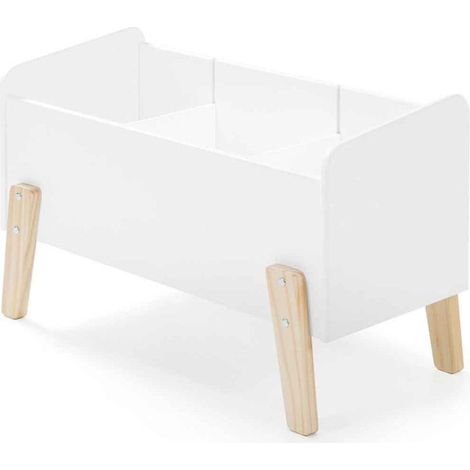 Coffre à Jouets "Kiddy" 80cm Blanc (1/2)