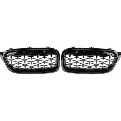 Glänzend schwarzer Diamantgrill für BMW 3er F30 F31 F35 F80 Limousine T-Modell Touring 13-19