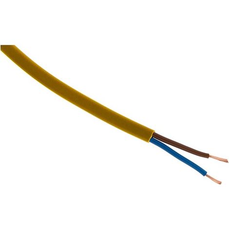 Cavo elettrico multipolare PVC H03VVH2-F piatto 2X0,75 guaina esterna oro