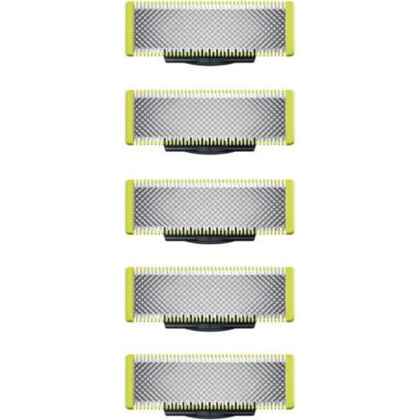 Ahlsen-kompatible Ersatzklingen für OneBlade Elektrorasierer/Trimmer, robuster Edelstahl, zum Trimmen, Stylen und Rasieren, 5er-Pack (1/5)