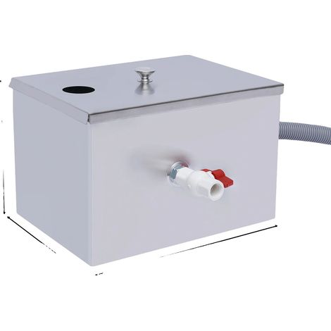 Intercepteur de graisses, en acier inoxydable, haute efficacité (1/2)