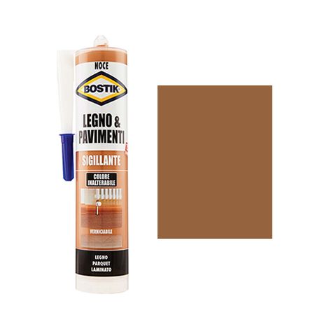 SILICONE ACRILICO LEGNO PAVIMENTI BOSTIK - NOCE ML 300- 3 pezzi