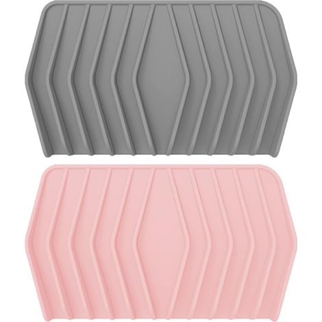 Ensemble de 2 porte-savons en silicone avec égouttoir pour salle de bain et (1/5)