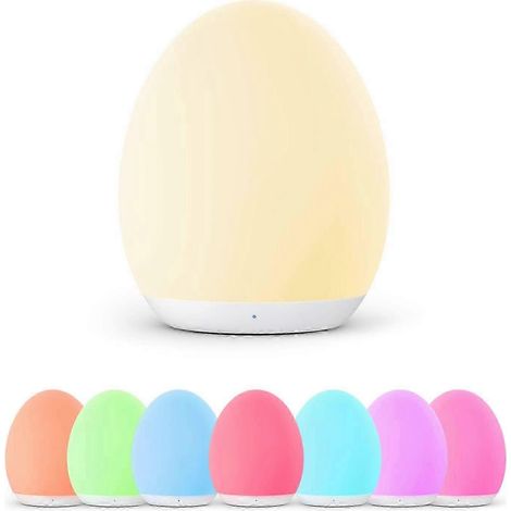 Veilleuse LED Vava pour enfants, veilleuse bébé rechargeable USB en silicone, tactile, idéale pour aider à dormir bébé. (1/5)
