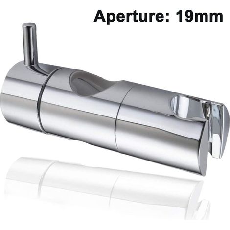 Support de douchette universel, support de douchette réglable, support de douchette rotatif à 360°, support de douchette pour glissière (19/22/25 mm) (1/4)