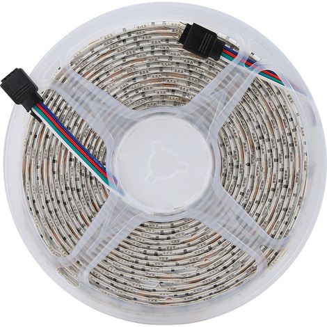 Bande LED 5050 SMD 300LED RGB 12V Rouleau Ruban Lumineux DIY pour Déco Fond TV (1/5)