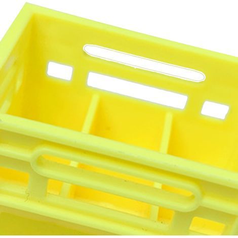 Miniatur-Bierwagenmodell aus Kunststoff für Puppenhäuser, leichte Bierkiste, künstliche Mini-Bierdosen, Dekoration für die Hausbar, gelb (1/5)