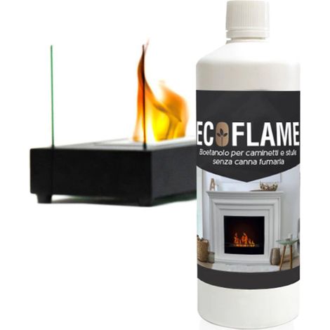 BIOETANOLO ECOFLAME 1LT COMBUSTIBILE ECOLOGICO PER BIOCAMINI CAMINETTI