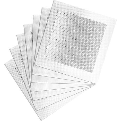 Kit de 7 plaques de plâtre autocollantes, 15x15 cm, en aluminium pour murs (1/5)