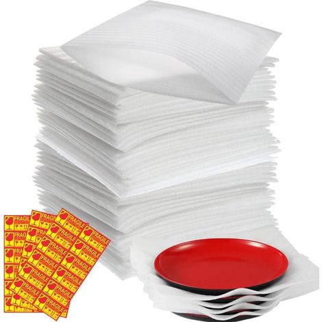 100 Pièce Feuilles de Papier D'emballage,30 x 30cm Emballage Demenagement,Film Mousse Emballage,Papier Emballage Vaisselle Demenagement,Emballage Fragile,Bubble Wrap Packaging (1/5)