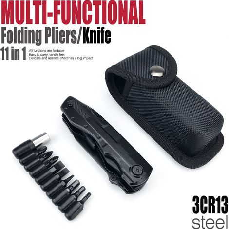 Couteau pliant de camping, pince multifonction portable, couteau pliant multifonctionnel, petite pince pliante d\'extérieur MS036, 110, métrique (1/5)