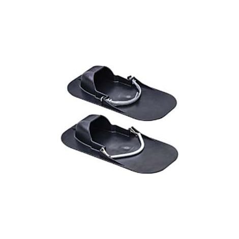 Raimondi – Patins lisses avec ressorts pour chaussures de sécurité – Matière plastique anti-choc – Grande surface de contact 20 x 39 cm