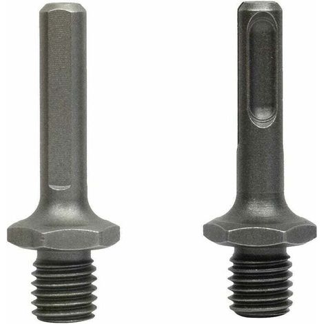2 Pièces Adaptateur M14 Filetage Mâle à Fem et triangle Fem pour Meuleuse Perceuse Forage,