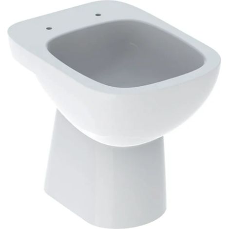 Vaso a pavimento a cacciata 35.5x53 bianco lucido - Geberit Fantasia - sedile con chiusura normale