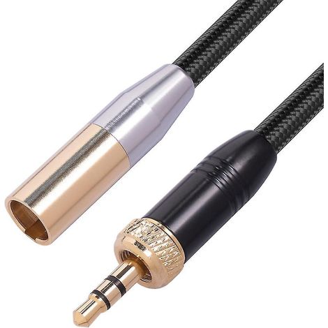 Câble 3,5 mm vers mini XLR, adaptateur stéréo 3,5 mm vers mini XLR mâle 3 broches (1/4)