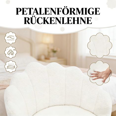 Chaise de travail confortable à imprimé floral feuillage, fauteuil de coiffure, siège de bureau ergonomique (uniquement chaise de bureau) (1/4)