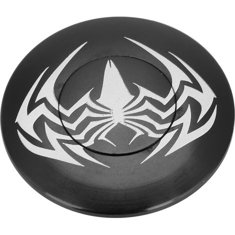 Cache-potence rond à motif araignée noir pour VTT (Spider) (1/5)