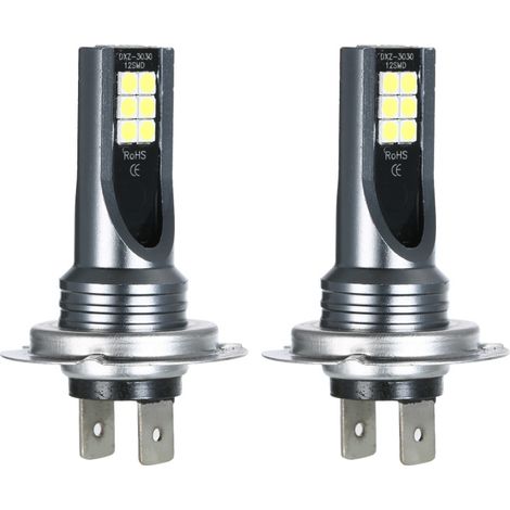 Juego de bombillas LED H7 para faros antiniebla, 200 W, luz blanca de 6000 K, luces de circulación diurna, bombillas HID para faros antiniebla. (1/5)