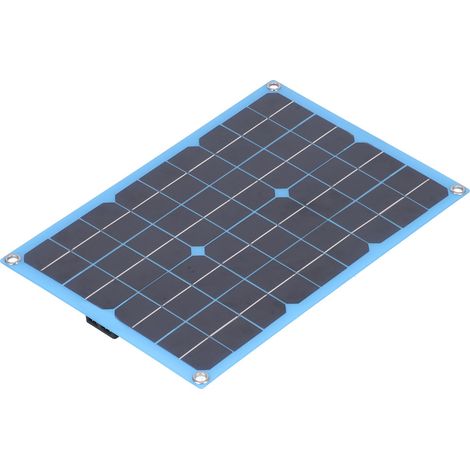 Kit Panneau Solaire Flexible 20W 18V Chargeur Photovoltaïque Portable pour Camping Caravane Randonnée (1/5)