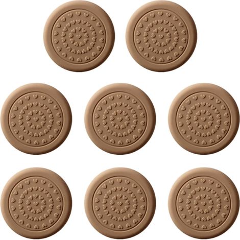 8 Patins Stabilisateurs Antidérapants pour Planche à Découper - Pieds Caoutchouc Auto-Adhésifs, Silencieux, Imperméables, Protègent le Plan de Travail