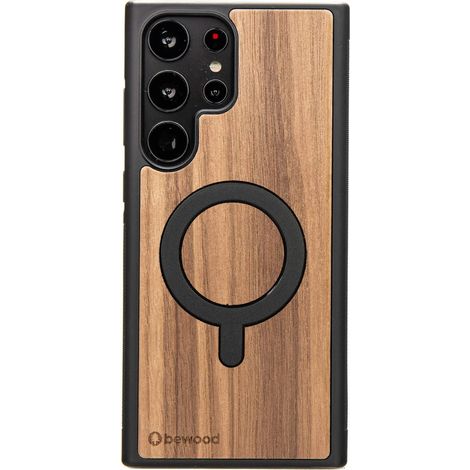 Custodia in legno Bewood per Samsung Galaxy S25 Ultra NOCE AMERICANO con MagSafe (1/2)