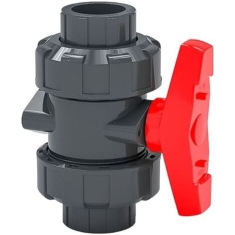 Doppelunion-Ventil, Kugelventil, SPH-Kugelventil, 32mm Durchmesser PVC-Kugelventil (1/3)
