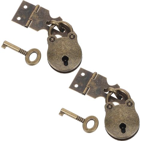 Lot de 2 fermoirs en fer style vintage forme d'ours, résistants à (1/5)
