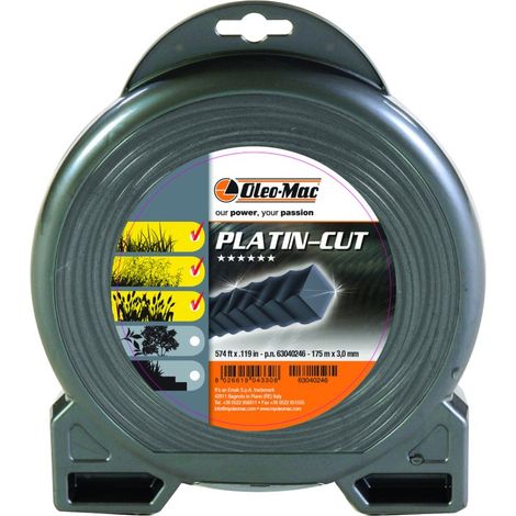 Bobine de Fil Nylon Carré Ondulé D.3mm x 44m (1/2)