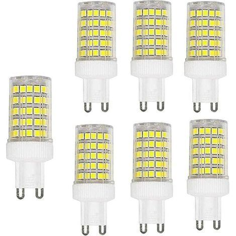Lot de 6 Ampoule LED G9 10W (Ampoule halogène équivalente 100W) G9 1000LM, Blanc Froid 6000K, Base en Céramique,Non Dimmable, Ampoule capsule g9 220v (1/5)