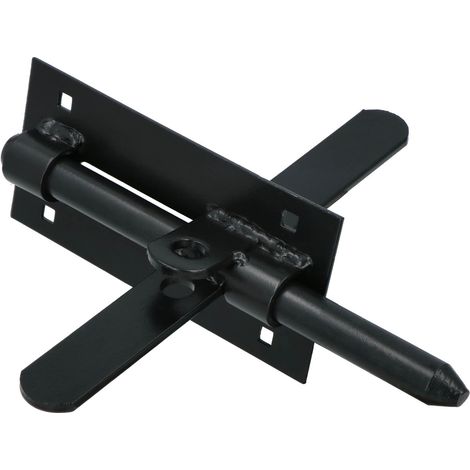 Pestillo de puerta de doble cara GALAXY grande NEGRO (1/5)