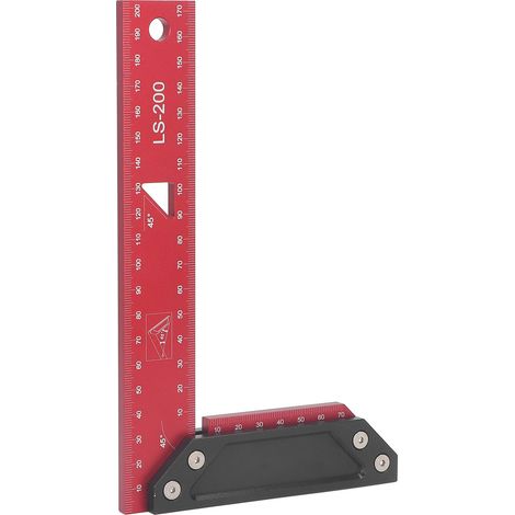 L-förmiger Schreinerwinkel, professioneller Aluminium-Markierungslineal, 200-mm-Messwerkzeug (1/5)