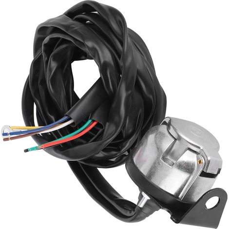 7-poliger europäischer Anhängerstecker mit 2 m Kabel für Nutzfahrzeuge und Sattelanhänger (1/5)
