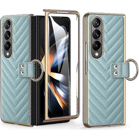 Custodia protettiva per Samsung Galaxy Z Fold 5 con anello di protezione dello schermo integrato e supporto stabile. Ideale per uomini e donne. (1/5)
