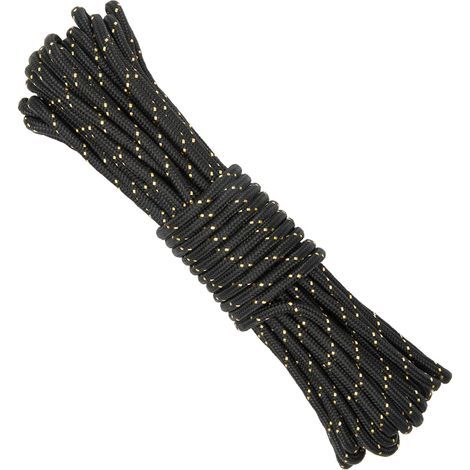 Paracorde 8mm Noir, 20M Corde en Nylon épaisseur pour Bateau Gonflable, Linge, d'auvent, pour Attacher Le Jardin, Projets d'artisanat, Camping en Plein Air (1/5)