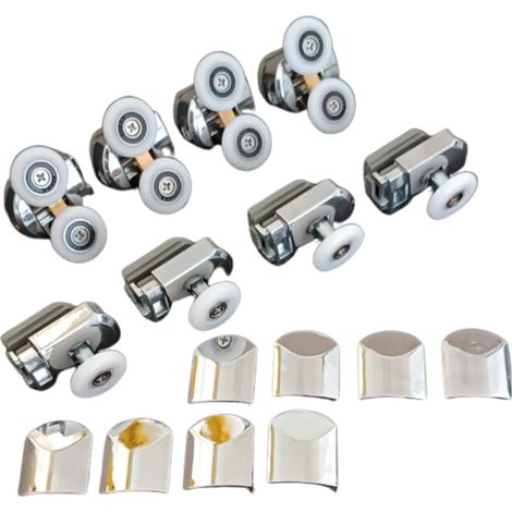 Cuscinetti Ricambio Box Doccia Kit Ruote Anta Vetro Scorrevole - 8 Pezzi (1/5)