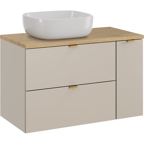 Mobile bagno con lavabo Azel cachemire 80cm