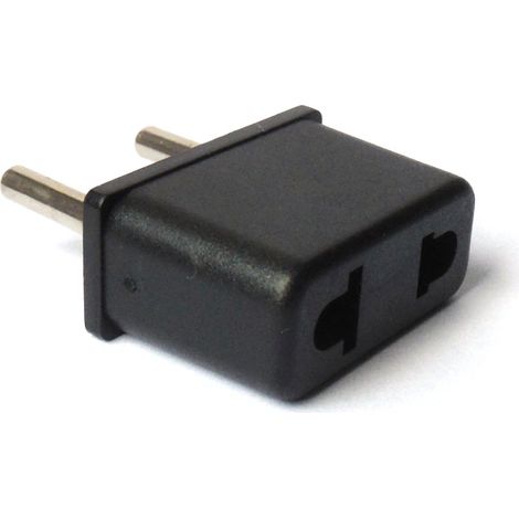 Adaptateur électrique US vers EU – Noir – Configuration prise type C – Pour appareils 220V – Compatible avec chargeurs et appareils électroniques – Hobbytech