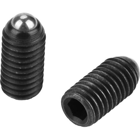 Jeu de 10 plongeurs à ressort à bille en acier au carbone à filetage hexagonal M8 (M816) (1/5)