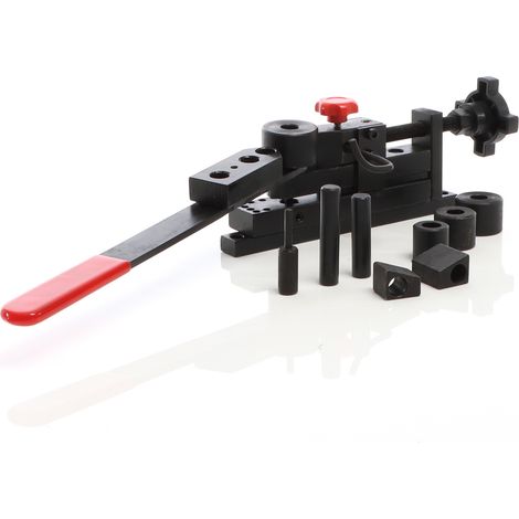 Xpotool – Presse à cintrer universelle pour acier, aluminium, cuivre – Épaisseur max 2mm, hauteur max 30mm – 4 matrices Ø 25/30/35/40mm (1/5)